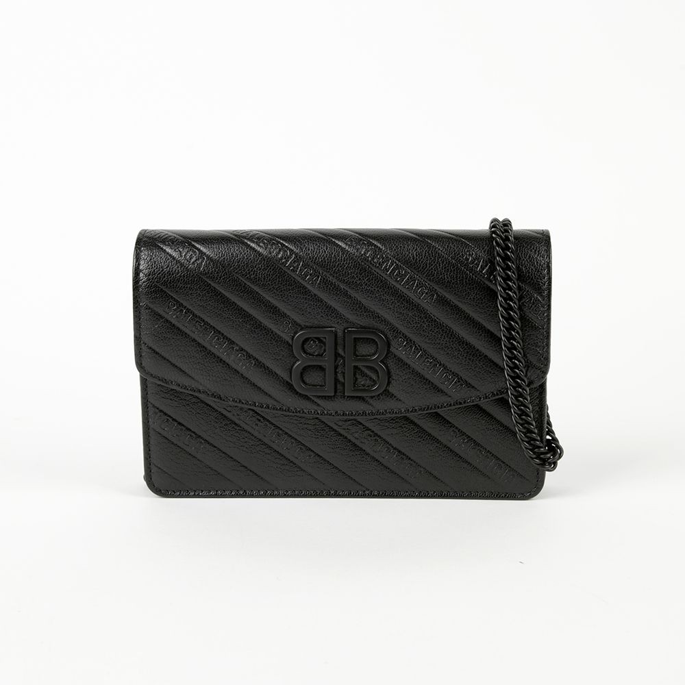 小物 BALENCIAGA BB Monogram logo long wallet BALENCIAGA Coated Canvas BB Monogram Allover Logo Clutch
