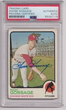 GOOSE GOSSAGE HOF Signed 1973 Topps #174 RC Rookie AUTO PSA/DNA Authentic
