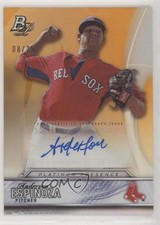 2016 Bowman Platinum Presence Orange 8/25 Anderson Espinoza #PPA-AE Auto im0