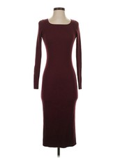 Uniqlo Women Red Casual Dress XS