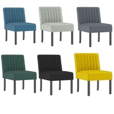 Polsterstuhl Stuhl Wohnzimmerstuhl Lehnstuhl Loungesessel Samtstuhl Samt