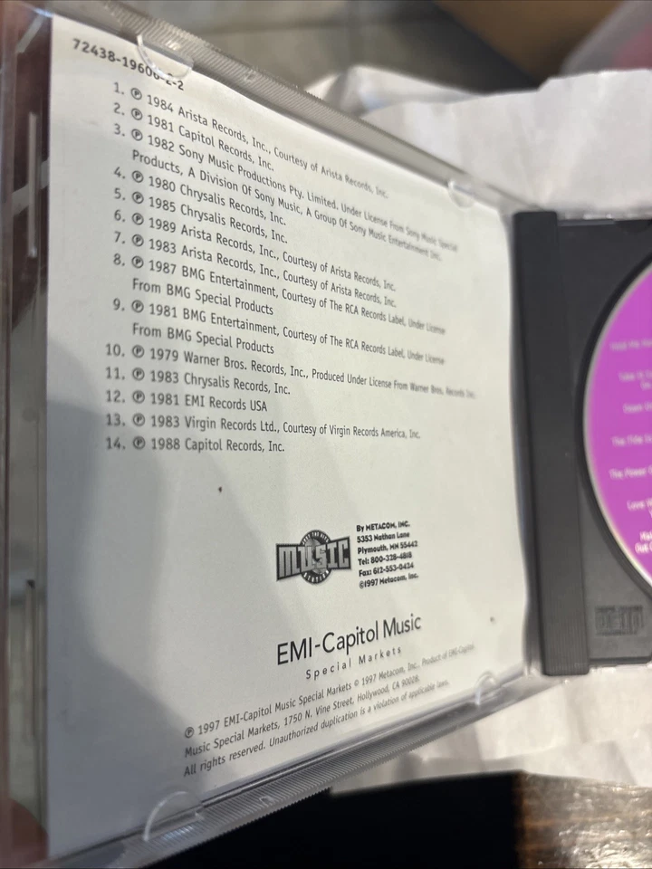 Superstars of the 80's: 1980-1989 14 Hits Rare CD Little River Band Marx Benatar Foto 4 de 4