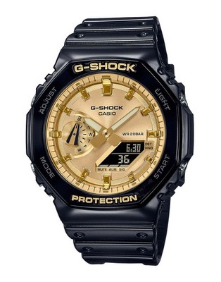 Casio GA-2100GB-1AER G-Shock Herrenuhr Schwarz / Gold Ø45mm