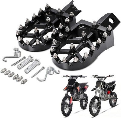 Motorcycle Footpegs CNC Wide for XLR DXR Stomp Z3 Z140 Z3-160 Pit Bike Black