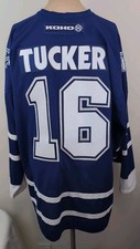 Koho NHL Toronto Maple Leafs #16 Darcy Tucker Blue &White Hockey Jersey Size XXL