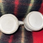Vtg pair Santa Claus mini MugsCup cream ceramic made in Japan 2.7" tall Holidays — photo 3