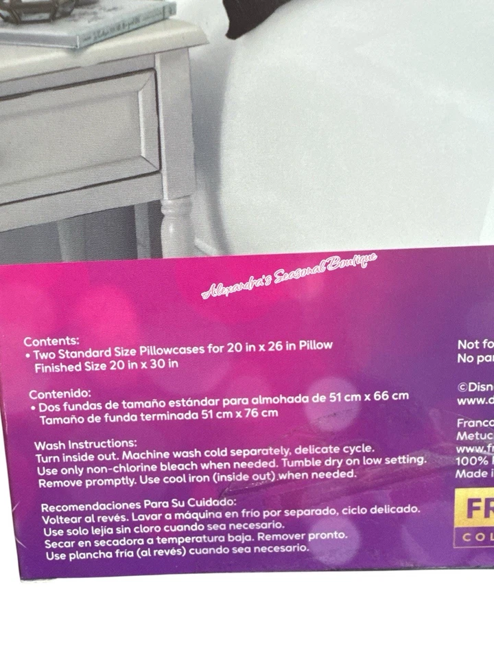 Juego de funda de almohada satinada de 2 piezas Princesa Disney Blancanieves Princesa una manzana al día Foto 4 de 4