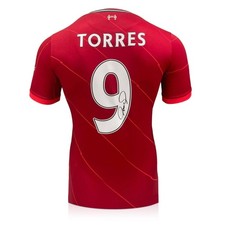 Fernando Torres Signed Liverpool 2021-22 Football Shirt