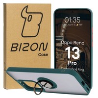 HandyhüLle Mit Fingergriff FüR Oppo Reno13 Pro Bizon Case Cover Etui GetöNt/GrüN