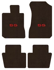 Lloyd Ultimat Front & Rear Carpet Mats for '64-65 Chevy Malibu w/Red on Black SS