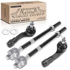 A-Premium Set of 4, Front Inner  Outer Tie Rod End Kit Compatible with Hyund...