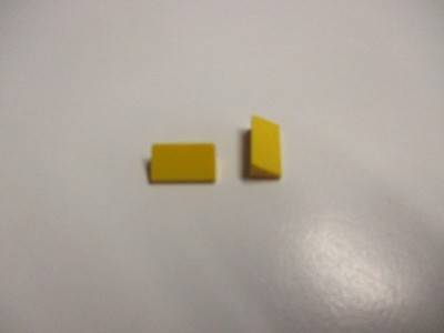 Lego 2x Stein 1x2x2/3 Dach schräg 85984 gelb ege103