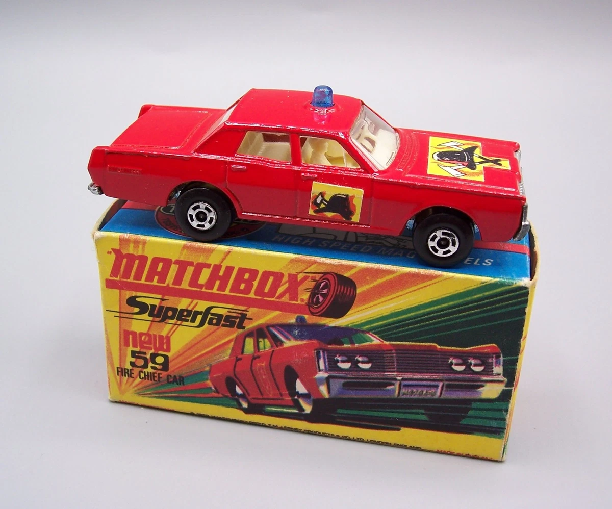 Matchbox Superfast Vintage Manufacture Diecast Fire Vehicles for