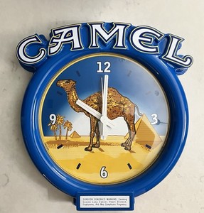Vintage 1998 Camel Cigarettes Wall Clock 16" Joe Camel Needs New Movement READ