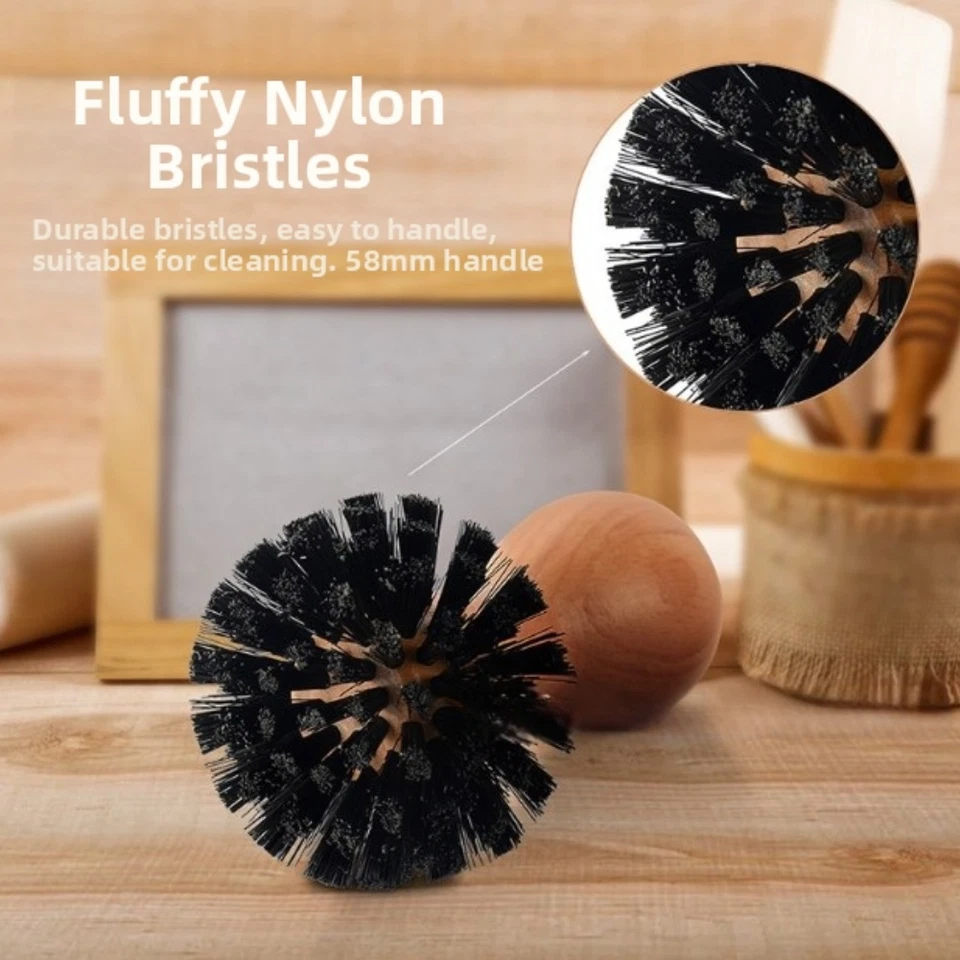 Cepillo portafiltro de café tamaño 58 mm diseñado para limpiar los molidos de café a fondo Foto 4 de 4