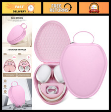 Portable Travel Case for AirPods Max - Hard Organizer, Sleep Mode Support, Pink