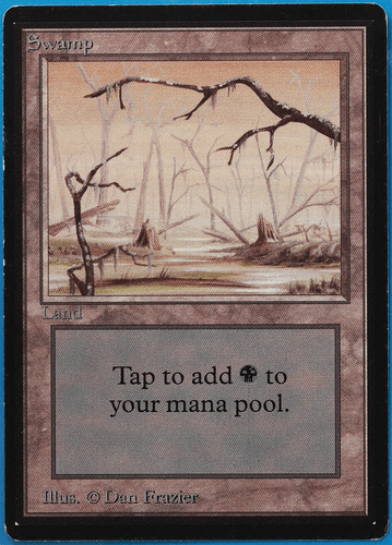 Swamp (B Two Branches) Beta PLD Basic Land MAGIC MTG CARD (ID# 500788) ABUGames - Picture 1 of 2