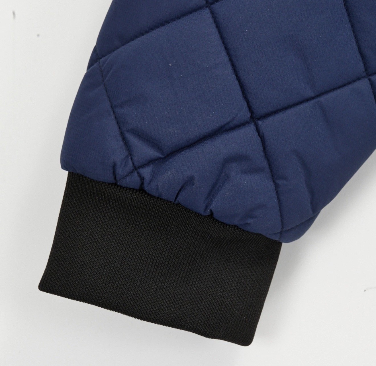 New Balance Mens Puffer Jacket Navy Blue Quilted zip Insulated Bomber Coat Small thumbnail 5