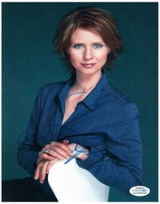 Cynthia Nixon Signed Autographed 8x10 Photo Sex And The City Miranda ACOA