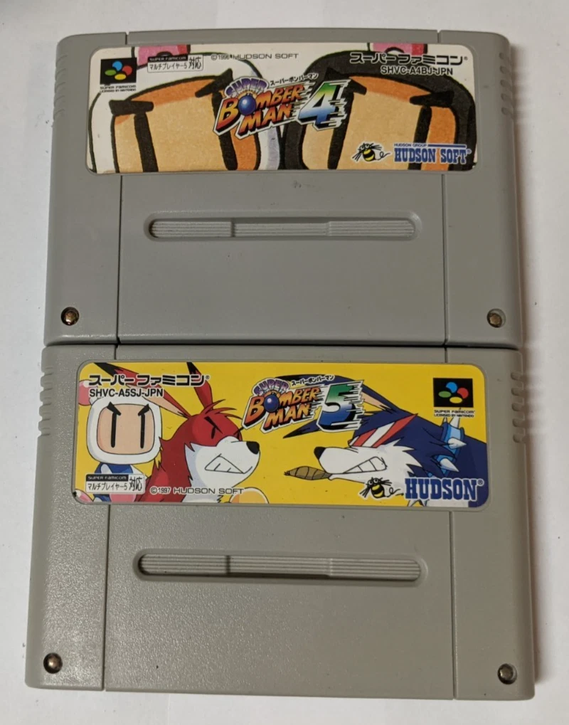 SNES Super Bomberman 4 Emballé Actif Ntsc-J Japon 2308-011