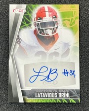 (1) 2022 Sage NFL Draft/Rookie~Latavious Brini Auto Signed Autograph UGA Georgia