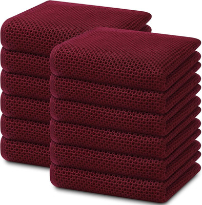 100% Cotton Waffle Weave Kitchen Dish Cloths, Ultra Soft Absorbent Quick Drying