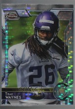 2015 Topps Chrome Rookies Pulsar Refractor Trae Waynes #104 1u6