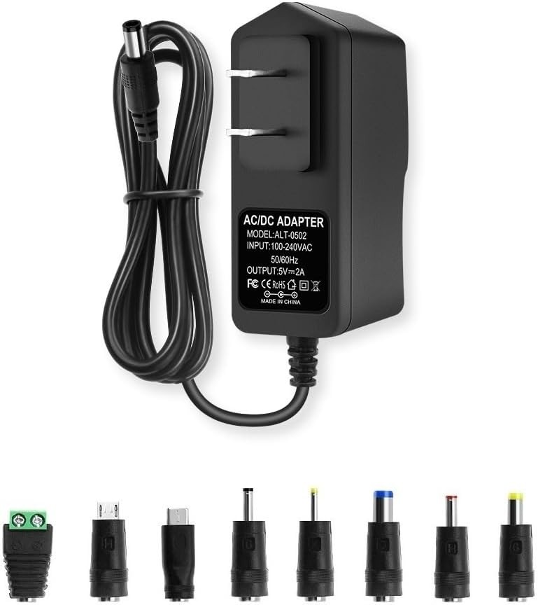 , Ac To Dc Adapter Cord, 100-240 Black