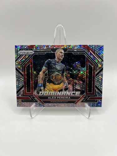 Alex Pereira [Silver] #21 2023 Panini Prizm UFC Dominance card