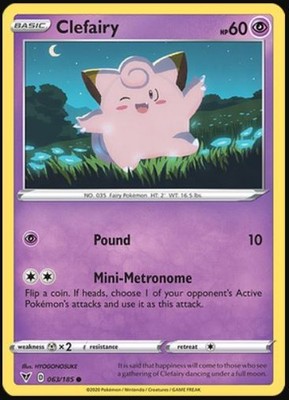 Clefairy - 063/185 - Common - Near Mint