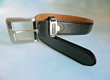 Jeans Genuine Leather Belt Black  BK8922 Size Youth Small 22-24"