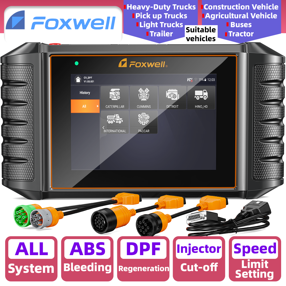 FOXWELL HD500 Heavy Duty Diagnostic Tool Cummins/Detroit DPF Regen