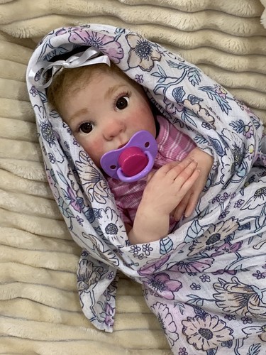 Reborn Baby GIRL Doll ROSA was Flossie Donna RuBert COMPLETE Send N Angel - Picture 9 of 14