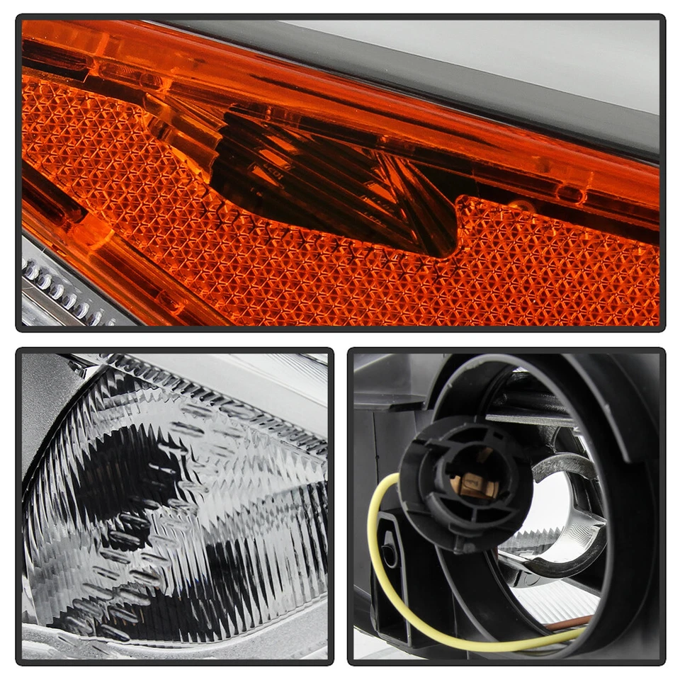 Tipo EE. UU. 2015 2016 2017 2018 Ford Focus bisel cromado faro halógeno pasajero Foto 4 de 4