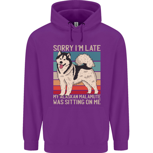 Alaskan Dog Sorry I'm Late Childrens Kids Hoodie - Picture 19 of 84