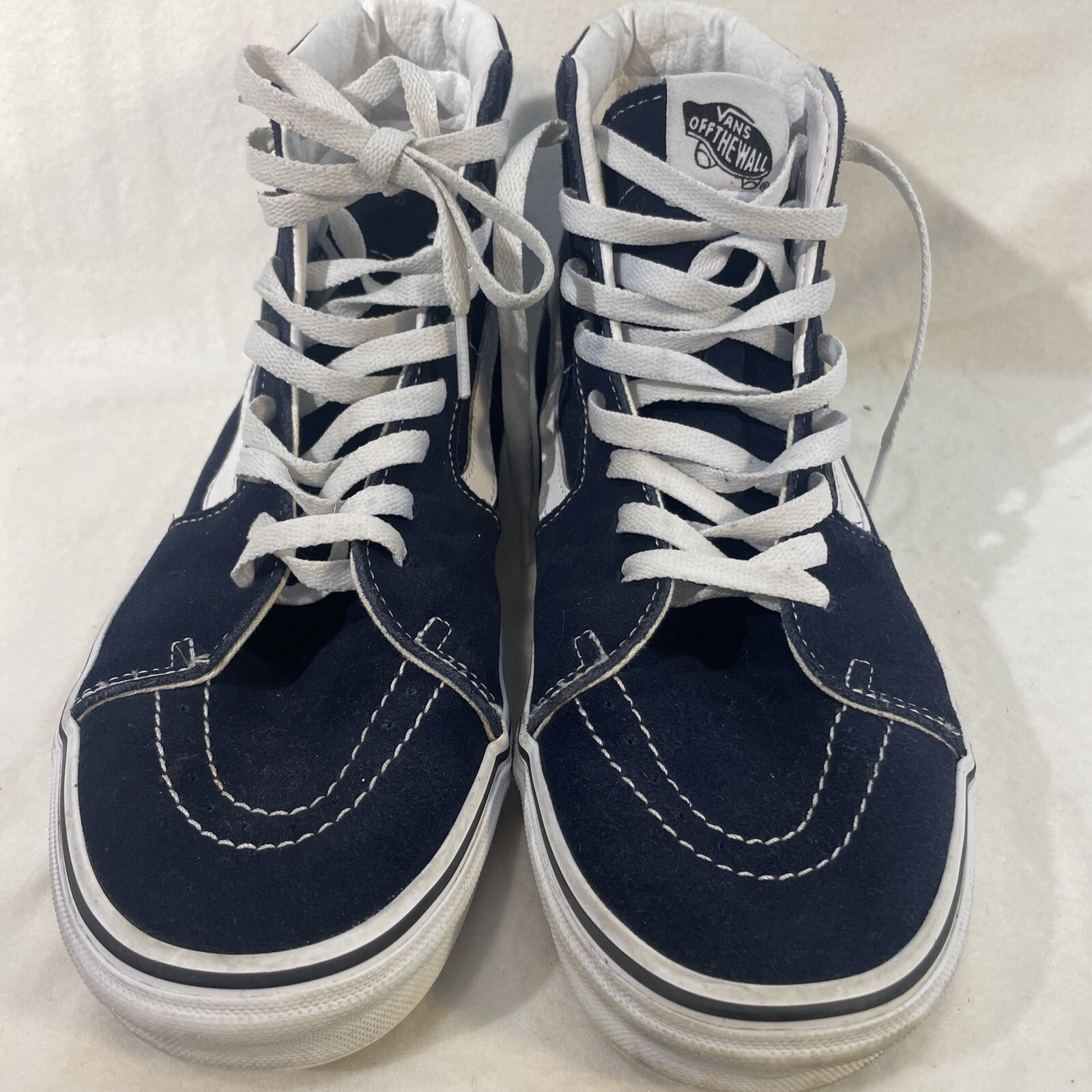 VANS SK8-Hi Sneakers Parisian Night DARK NAVY True White VN0A5JMJ4W61 SIZE 9