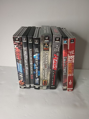 WWE WWF Lot Of 8 Wrestling DVDs
