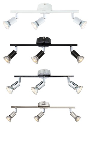     Luce da cucina faretti da soffitto LED GU10 regolabile a 3 vie - Foto 1 di 5