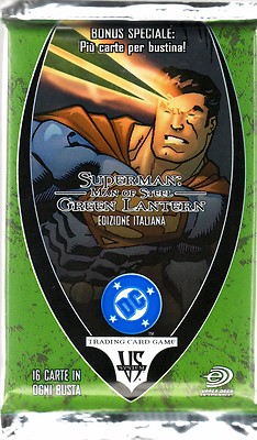 VS VERSUS SYSTEM SUPERMAN Man of Steel GREEN LANTERN PACK NEW SEALED ITA