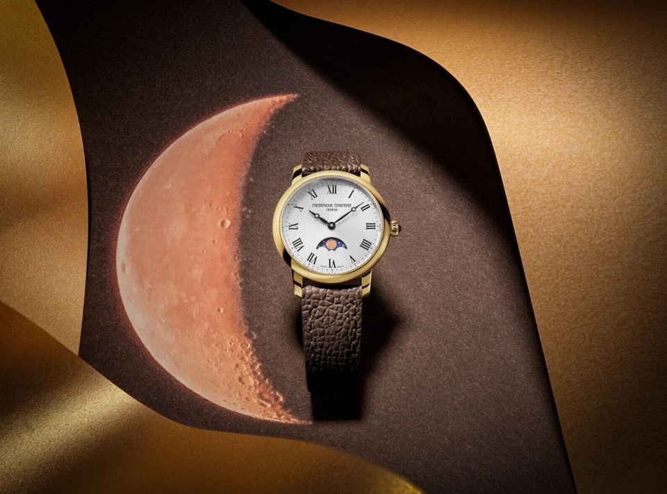 Frederique Constant Women's Classic Moon Phase Quartz Watch 30MM FC-206RS1S5 - Image 4 of 4