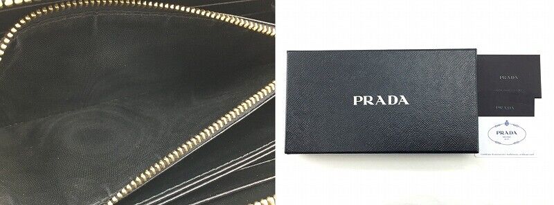 Prada Portafoglio Lampo 1Ml506 2B15 Round Zipper Long Wallet Prada Portafoglio Lampo 1Ml506 2B15 Round Zipper Long Wallet