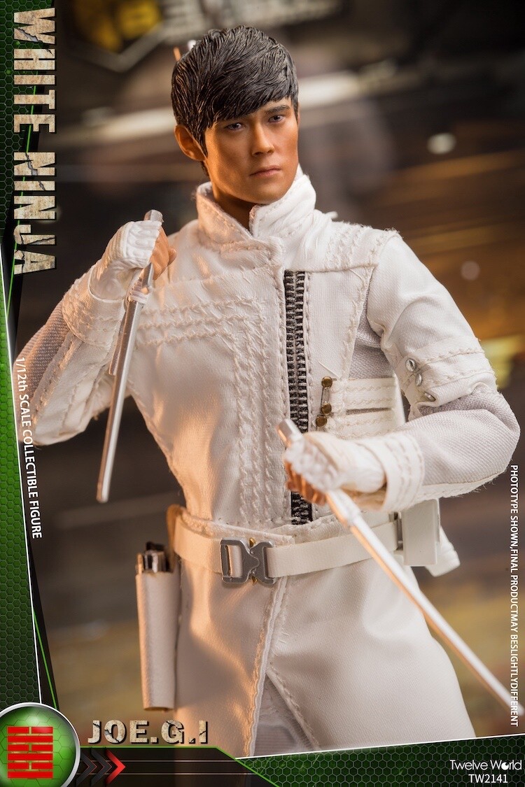 TW2141: TWTOYS White Ninja (GI Joe Storm Shadow) 1/12 ACTION FIGURE