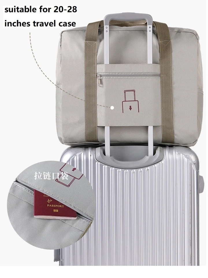 Collapsible Travel Bag Waterproof Large Capacity Multi-function Luggage Handbag - Image 2 of 4