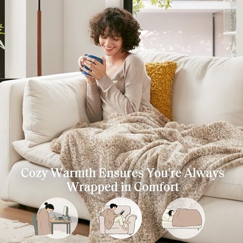 ふわふわ。 Madison Park Zuri Soft Plush Oversized Faux Fur Throw Blanket