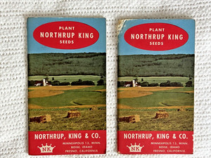 1959 Plant Northrup King Seed Corn Note Pad Set Of 2