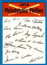 1973 TOPPS  Blue Team Checklists Unmarked - You Pick.  VG to NRMT