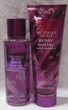 Victoria's Secret Fragrance Mist  Lotion Set 2 BERRY SANTAL cassis sandalwood