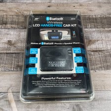 VR3 VRBT200V Bluetooth Wireless LCD Hands-Free Car Kit In Black