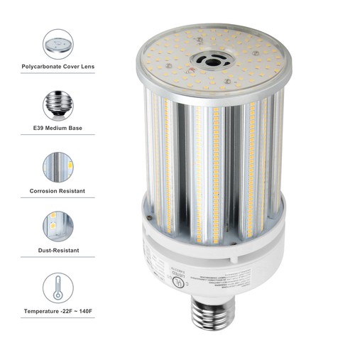 100W LED Corn Light Bulb Retrofit 400W HID Gym Church High Bay E39 Mogul Base UL - Picture 6 of 10