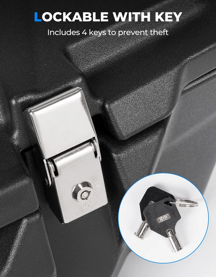 Caja de almacenamiento de carga trasera 26,4 GAL para Polaris RZR XP 1000/4 1000/4 Turbo 2018-2023 Foto 4 de 4